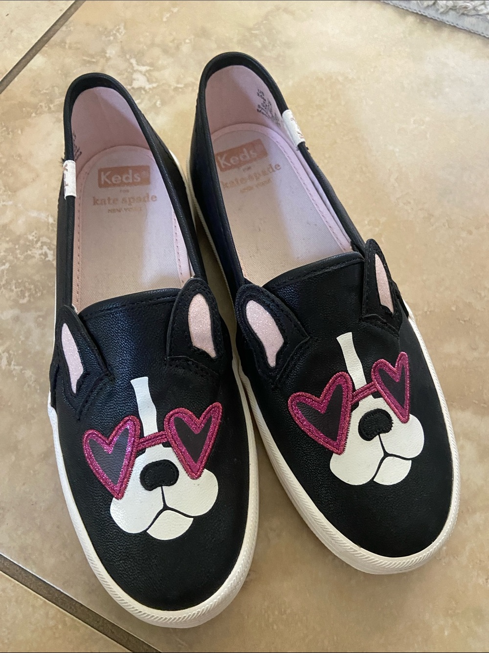 Girls Kate Spade Slip-on Sneakers